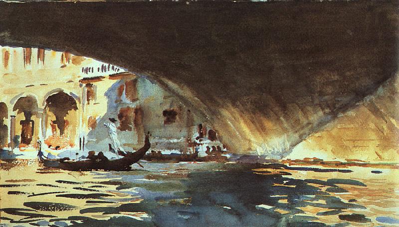 John Singer Sargent Under the Rialto Bridge